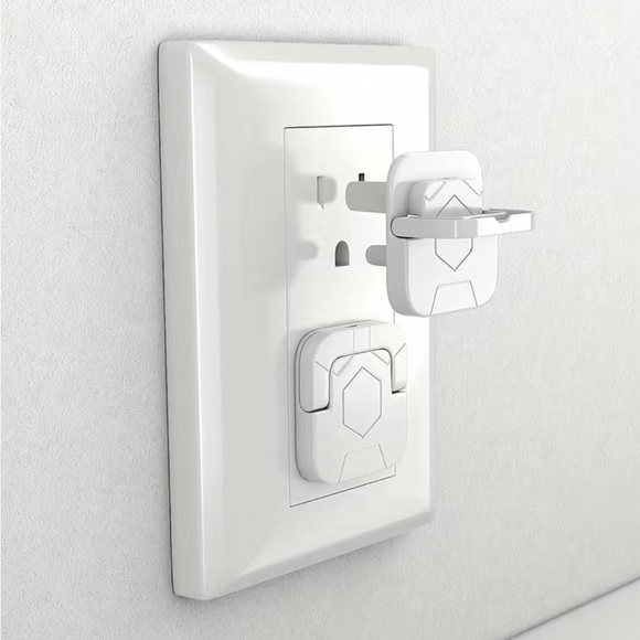 Baby Proof Electrical Covers For Baby Child Proofing Wall Out Let With Pull Ring - Picture 1 of 5